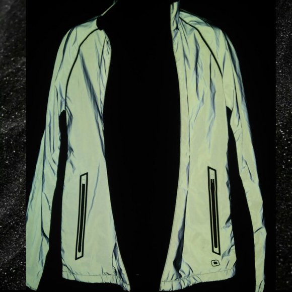 OGIO L REFLECTIVE ATHLETIC JACKET Mens 3M Scotchlite jog run exercise - Picture 1 of 15